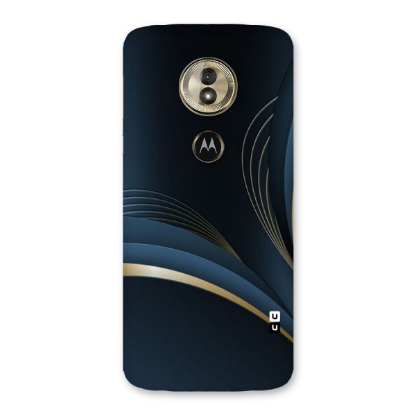Gold Blue Beauty Back Case for Moto G6 Play