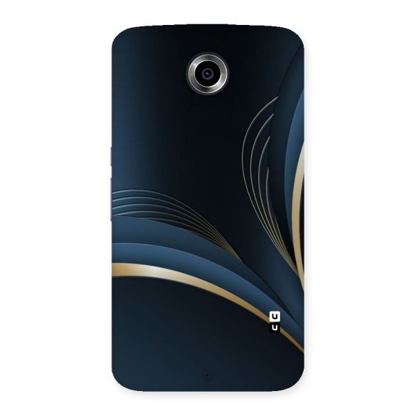 Gold Blue Beauty Back Case for Nexsus 6