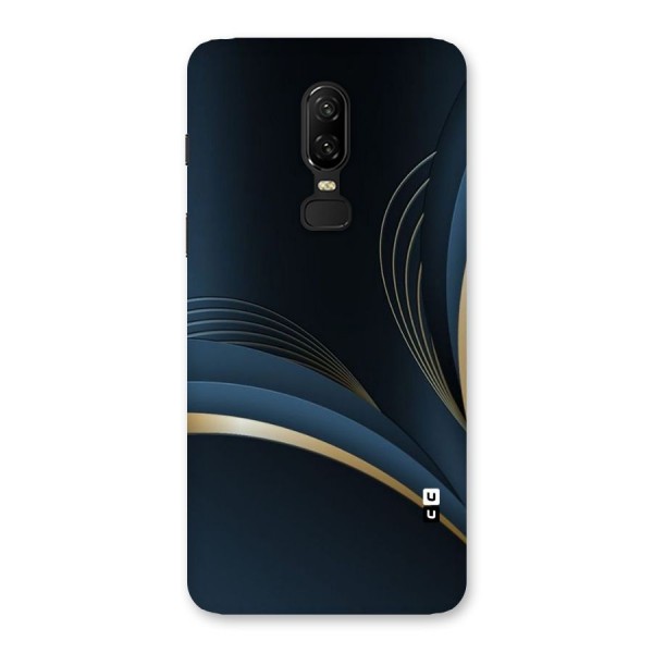 Gold Blue Beauty Back Case for OnePlus 6