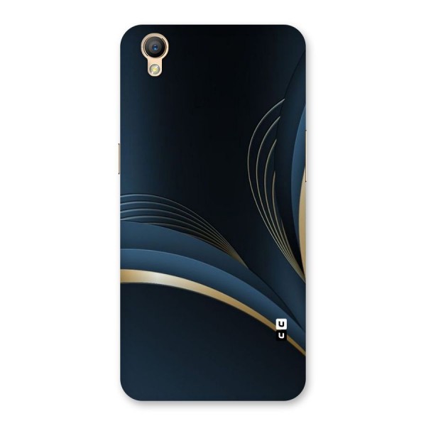 Gold Blue Beauty Back Case for Oppo A37