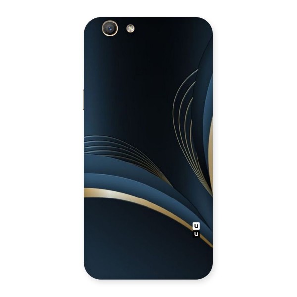 Gold Blue Beauty Back Case for Oppo F1s