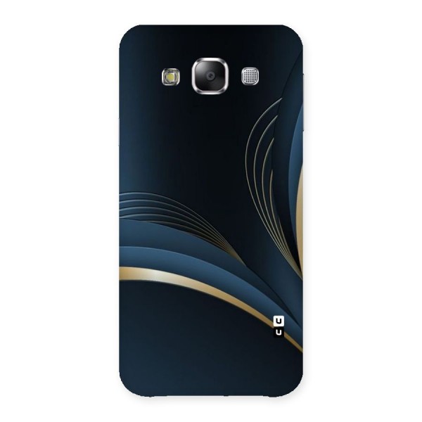 Gold Blue Beauty Back Case for Samsung Galaxy E5