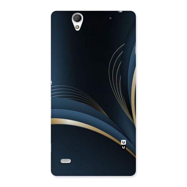 Gold Blue Beauty Back Case for Sony Xperia C4