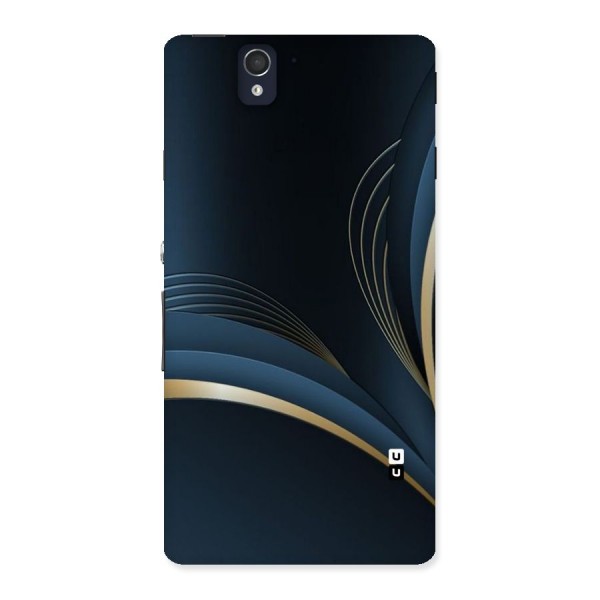 Gold Blue Beauty Back Case for Sony Xperia Z