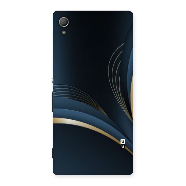 Gold Blue Beauty Back Case for Xperia Z4