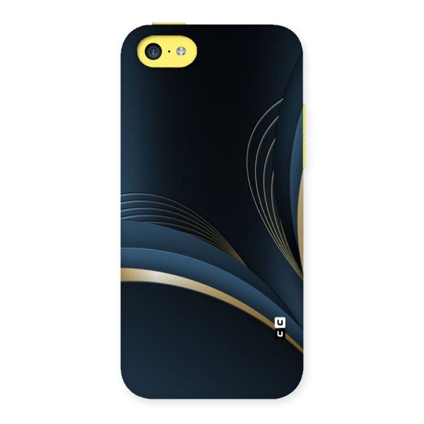 Gold Blue Beauty Back Case for iPhone 5C