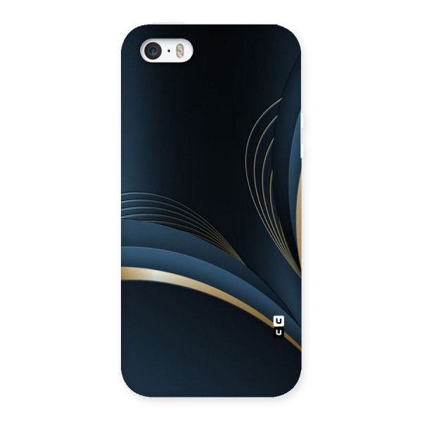 Gold Blue Beauty Back Case for iPhone 5 5S