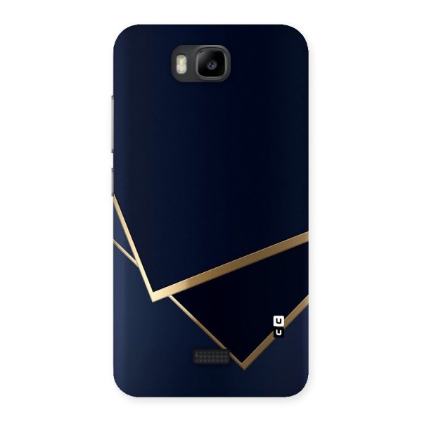 Gold Corners Back Case for Honor Bee