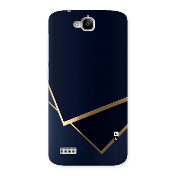 Gold Corners Back Case for Honor Holly