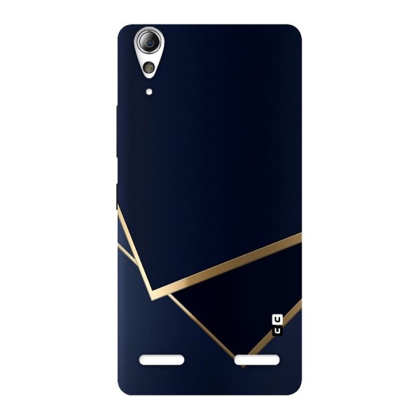 Gold Corners Back Case for Lenovo A6000 Plus