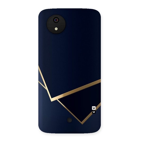 Gold Corners Back Case for Micromax Canvas A1