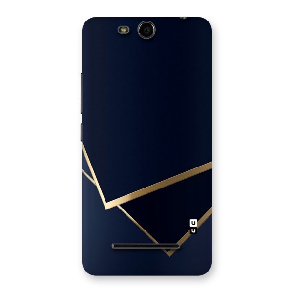 Gold Corners Back Case for Micromax Canvas Juice 3 Q392