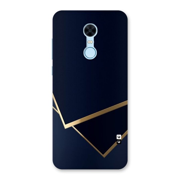 Gold Corners Back Case for Redmi Note 5