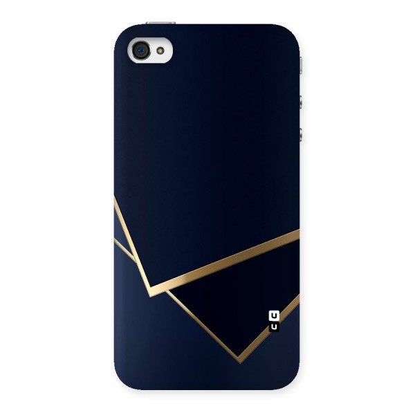 Gold Corners Back Case for iPhone 4 4s