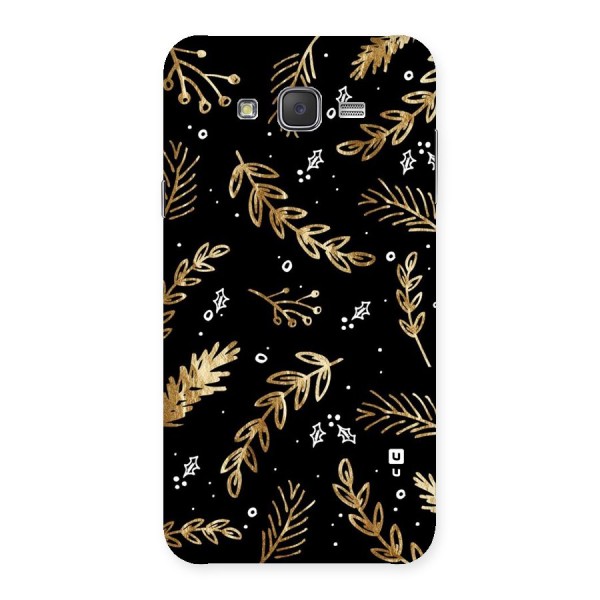 Gold Palm Leaves Back Case for Galaxy J7