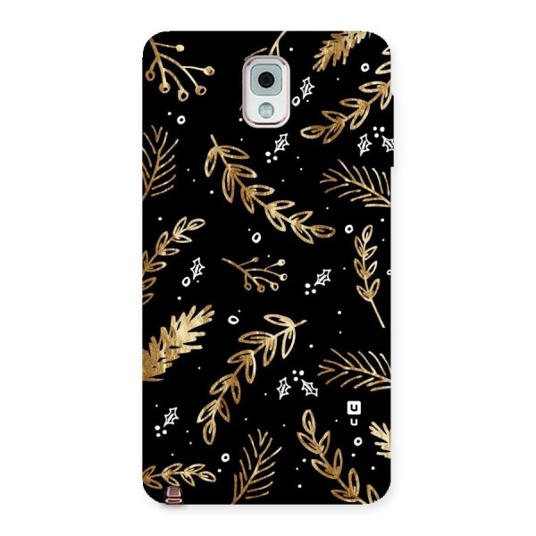 Gold Palm Leaves Back Case for Galaxy Note 3