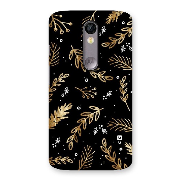 Gold Palm Leaves Back Case for Moto X Force