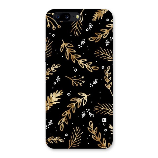 Gold Palm Leaves Back Case for OnePlus 5