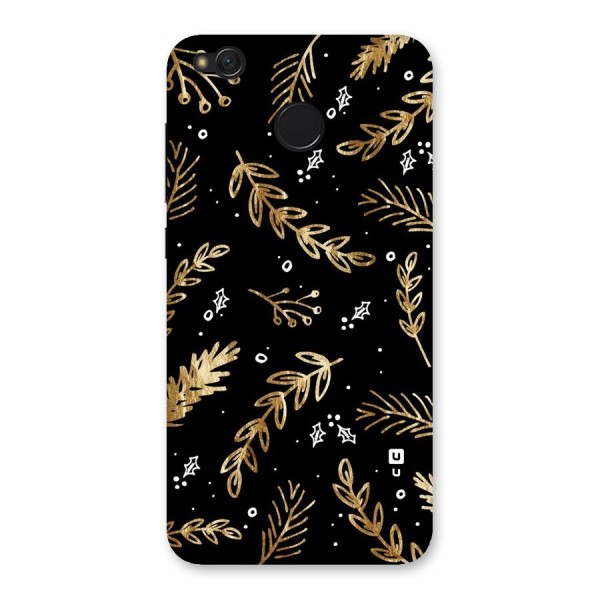 Gold Palm Leaves Back Case for Redmi 4