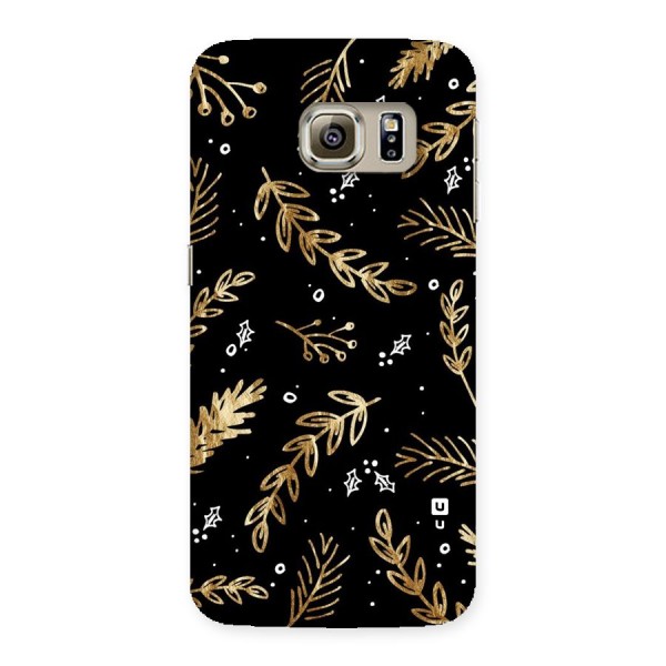 Gold Palm Leaves Back Case for Samsung Galaxy S6 Edge
