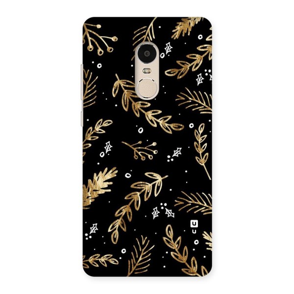 Gold Palm Leaves Back Case for Xiaomi Redmi Note 4