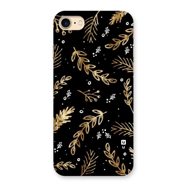 Gold Palm Leaves Back Case for iPhone 7