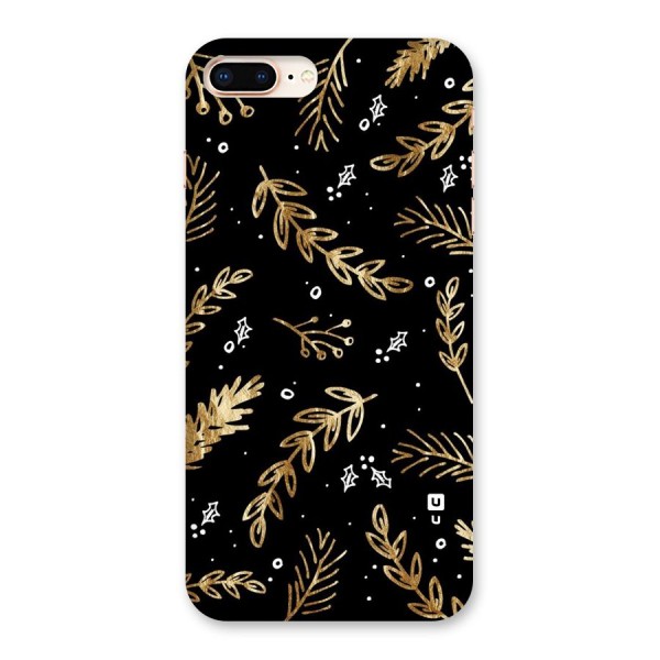 Gold Palm Leaves Back Case for iPhone 8 Plus
