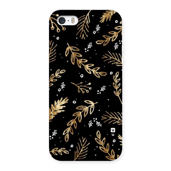 Gold Palm Leaves Back Case for iPhone SE