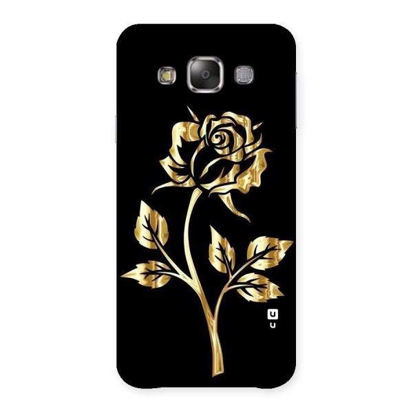 Gold Rose Back Case for Galaxy E7