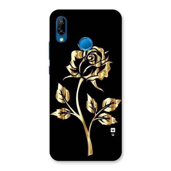 Gold Rose Back Case for Huawei P20 Lite