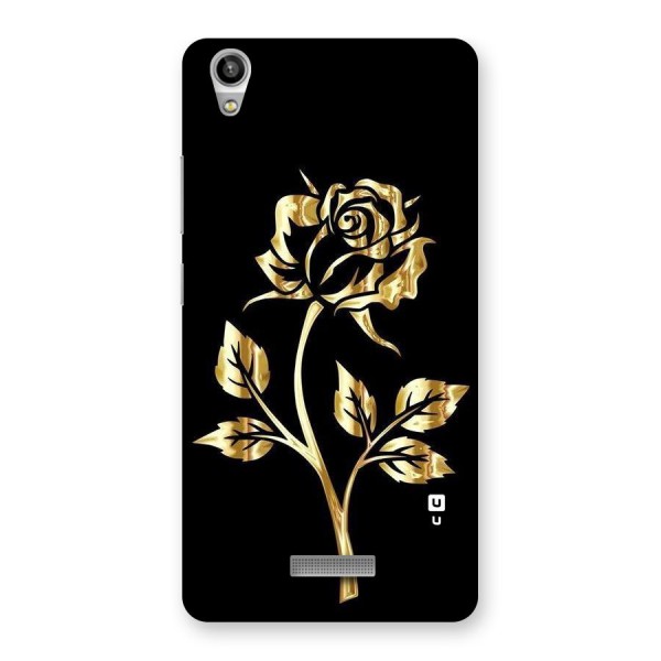 Gold Rose Back Case for Lava-Pixel-V1