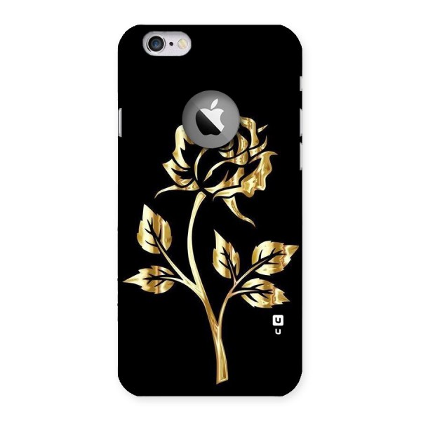 Gold Rose Back Case for iPhone 6 Logo Cut