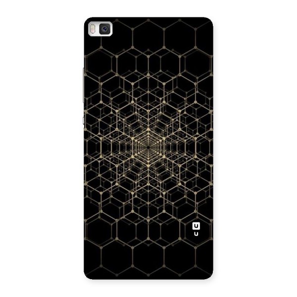 Gold Web Back Case for Huawei P8