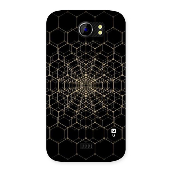 Gold Web Back Case for Micromax Canvas 2 A110