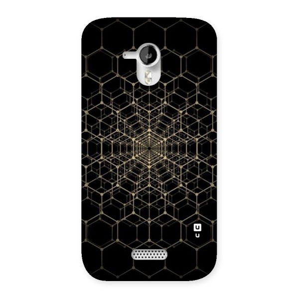 Gold Web Back Case for Micromax Canvas HD A116