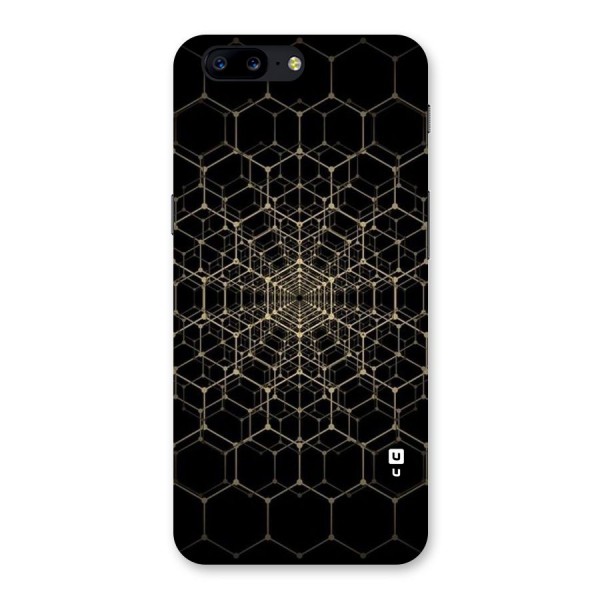 Gold Web Back Case for OnePlus 5