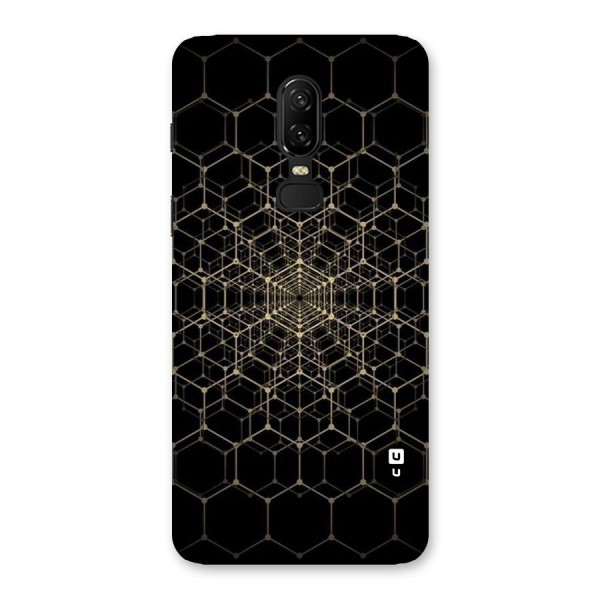 Gold Web Back Case for OnePlus 6
