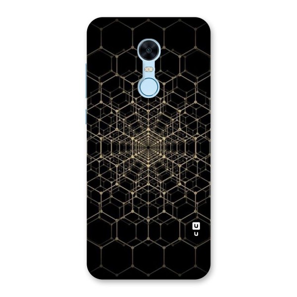 Gold Web Back Case for Redmi Note 5
