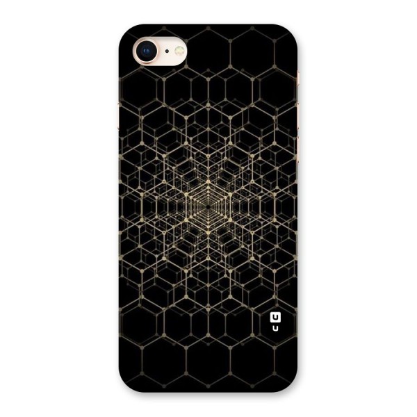 Gold Web Back Case for iPhone 8