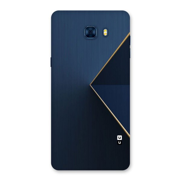 Golden Blue Triangle Back Case for Galaxy C7 Pro