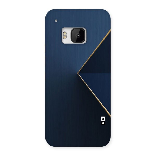 Golden Blue Triangle Back Case for HTC One M9
