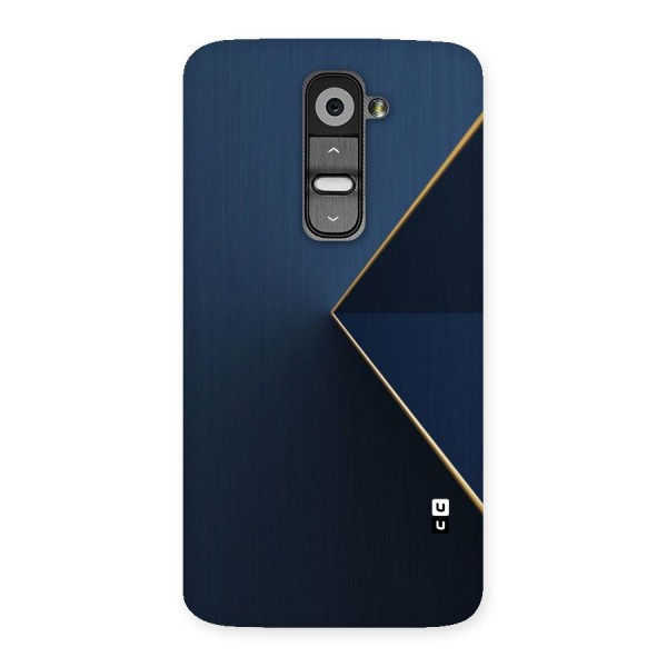 Golden Blue Triangle Back Case for LG G2