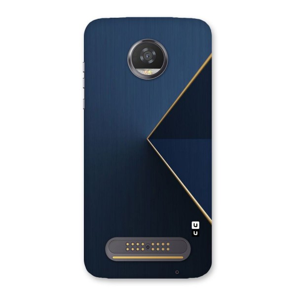 Golden Blue Triangle Back Case for Moto Z2 Play