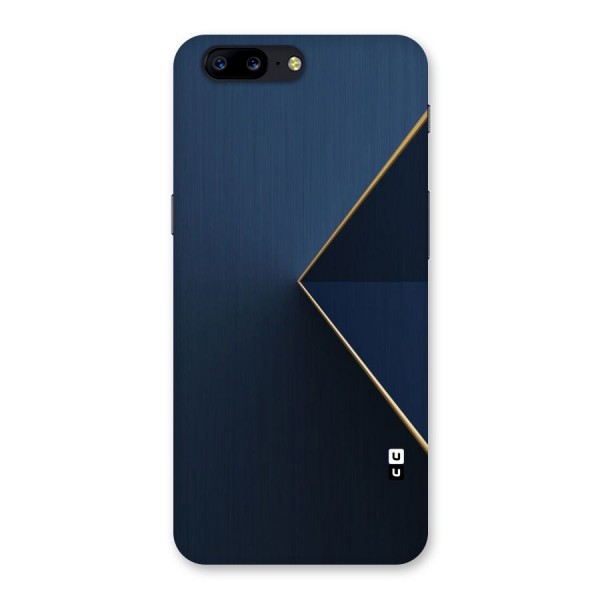 Golden Blue Triangle Back Case for OnePlus 5