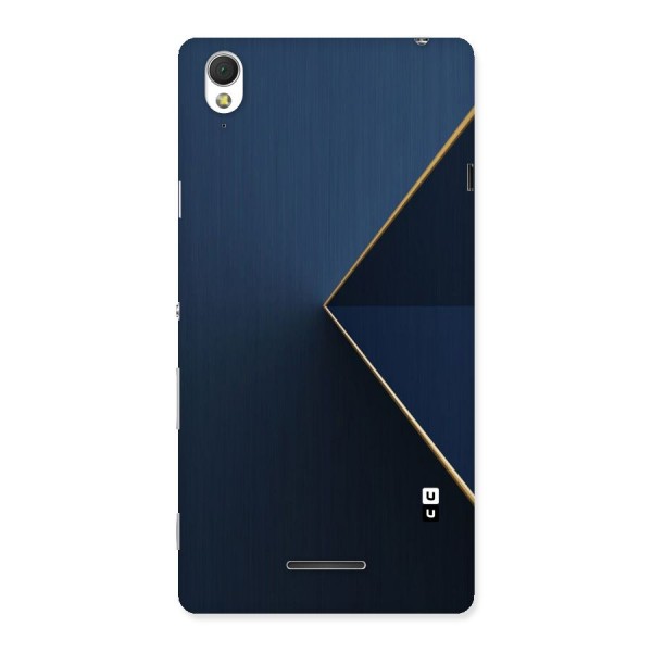 Golden Blue Triangle Back Case for Sony Xperia T3