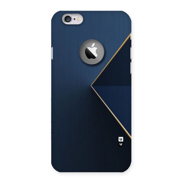 Golden Blue Triangle Back Case for iPhone 6 Logo Cut