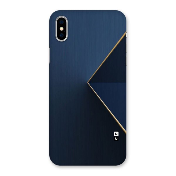 Golden Blue Triangle Back Case for iPhone X