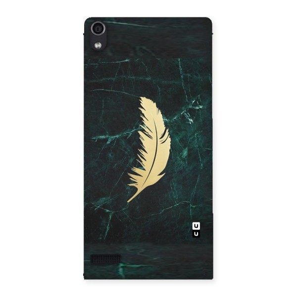 Golden Feather Back Case for Ascend P6