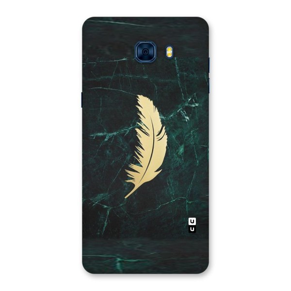 Golden Feather Back Case for Galaxy C7 Pro