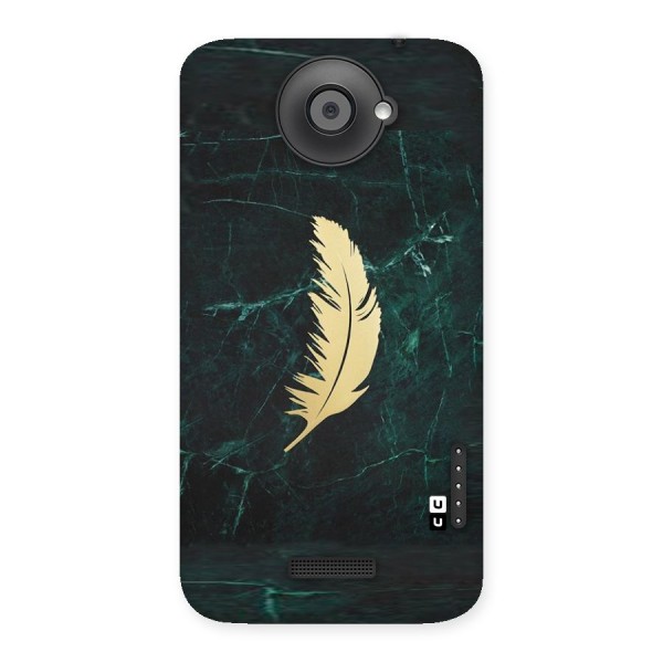 Golden Feather Back Case for HTC One X